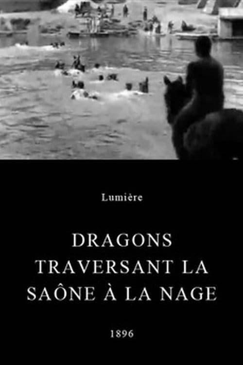 Dragons traversant la Saône à la nage (1896) poster