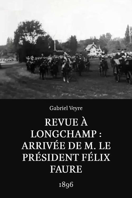 Revue à Longchamp: Arrivée de M. le président Félix Faure (1898) poster