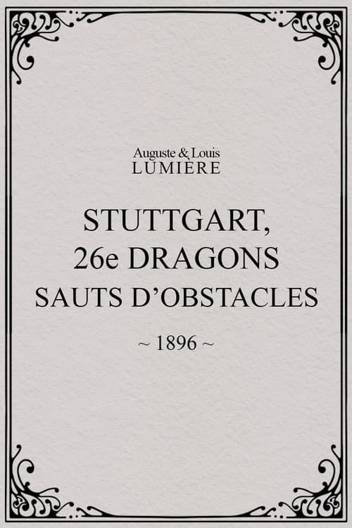 Stuttgart : 26ème dragons. Sauts d’obstacles (1896) poster