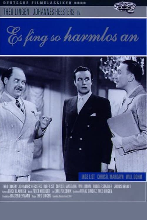 Es fing so harmlos an (1944) poster
