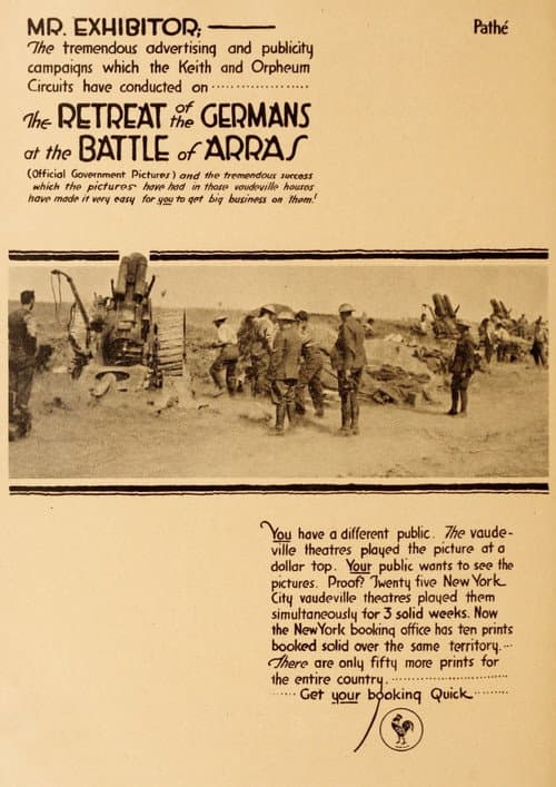 The German Retreat and the Battle of Arras (1917) poster