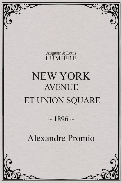 New York, Avenue et Union Square (1896) poster