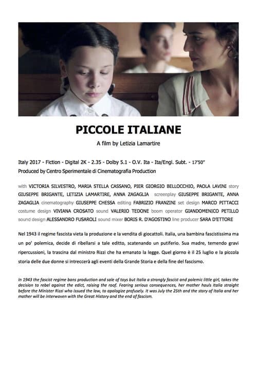 Piccole italiane (2017) poster