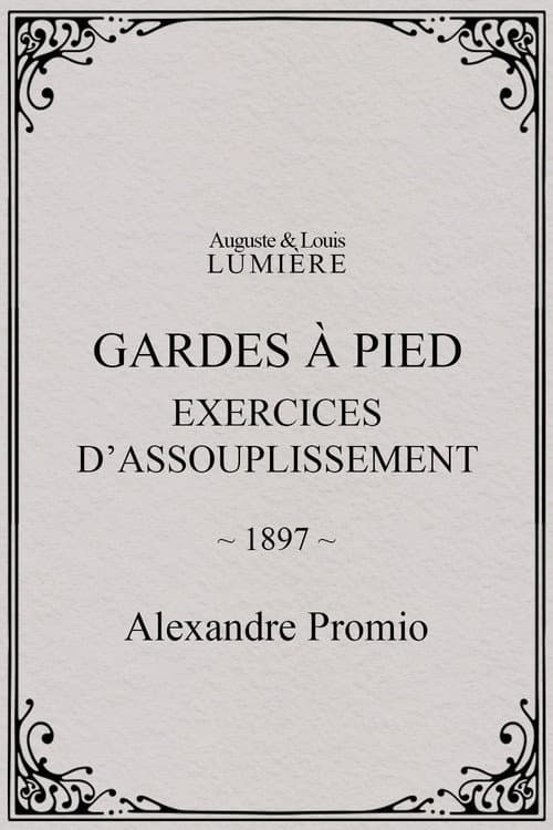 Gardes à pied : exercices d’assouplissement (1897) poster