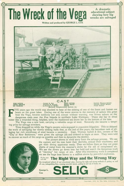 The Wreck of the Vega (1912) poster