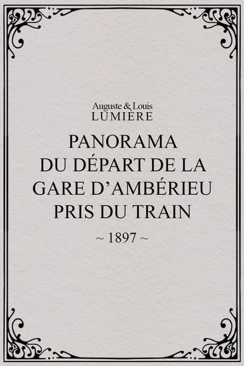 Panorama du départ de la gare d’Ambérieu pris du train (temps de neige) (1897) poster