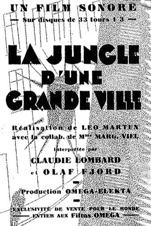 La jungle d'une Grande Ville (1930) poster