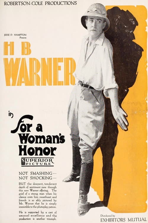 For a Woman's Honor (1919) poster