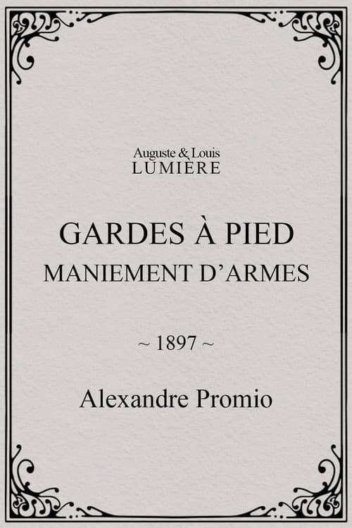 Gardes à pied : maniement d’armes (1897) poster