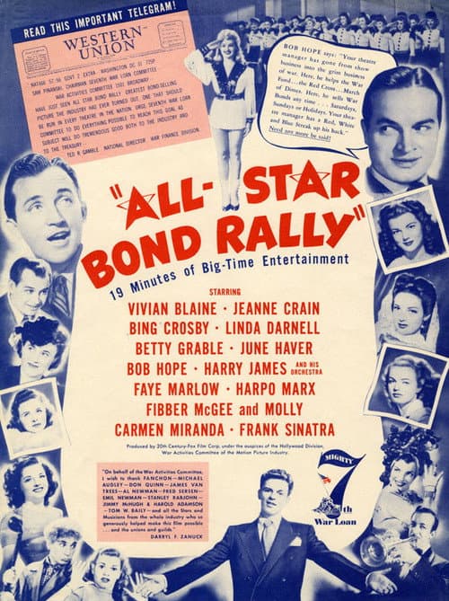 The All-Star Bond Rally (1945) poster