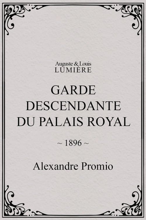 Garde descendante du palais royal (1896) poster