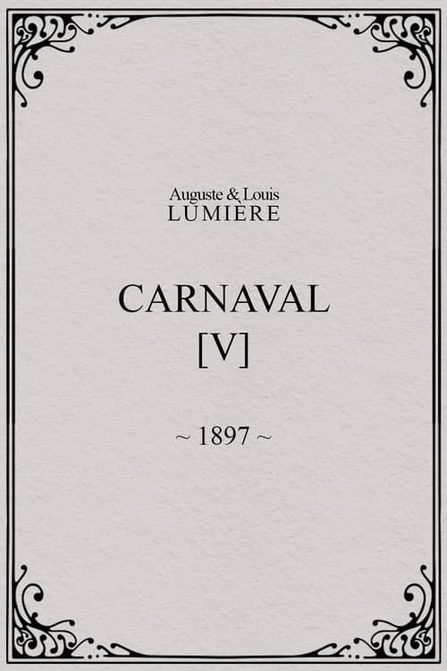 Carnaval, [V] (1897) poster