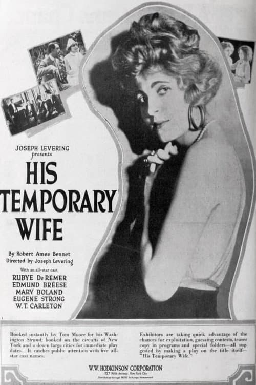 His Temporary Wife (1920) poster