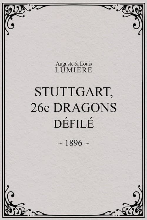 Stuttgart : 26ème dragons. Défilé (1896) poster