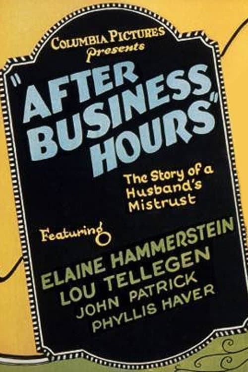 After Business Hours (1925) poster