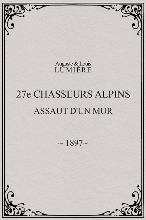 27ème chasseurs alpins : assaut d'un mur (1897) poster
