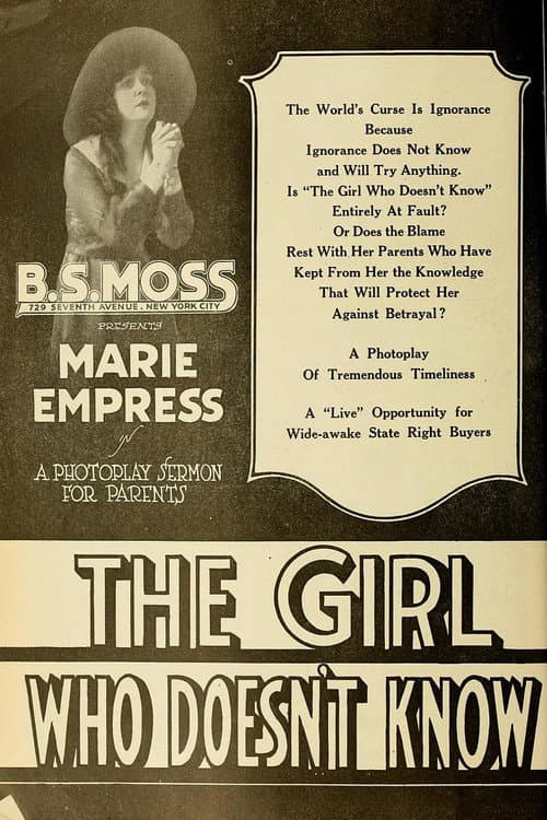 The Girl Who Doesn't Know (1916) poster