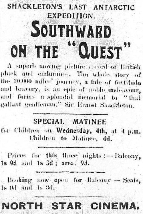 Southward on the Quest (1922) poster