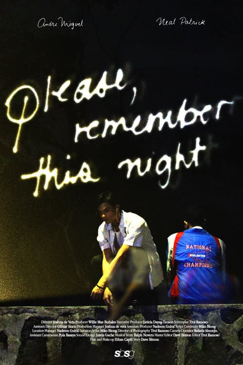 please, remember this night (2023) poster