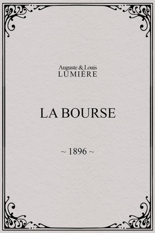 La Bourse (1896) poster