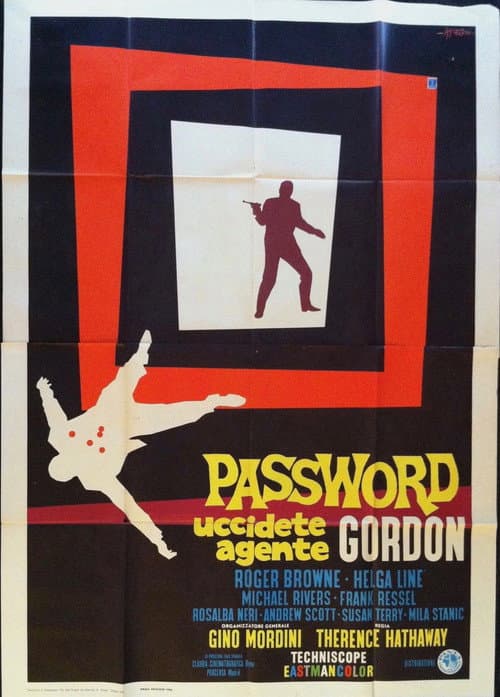 Password: Uccidete agente Gordon (1966) poster