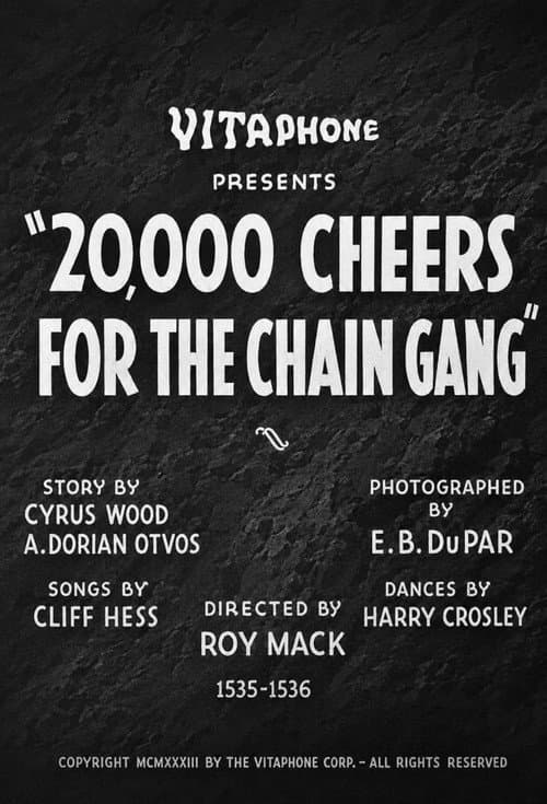 20,000 Cheers for the Chain Gang (1933) poster