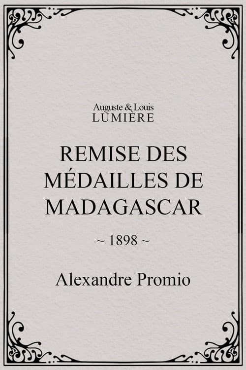 Remise des médailles de Madagascar (1898) poster