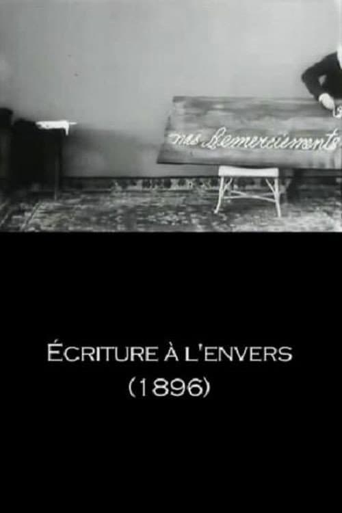 Écriture à l'envers (1896) poster