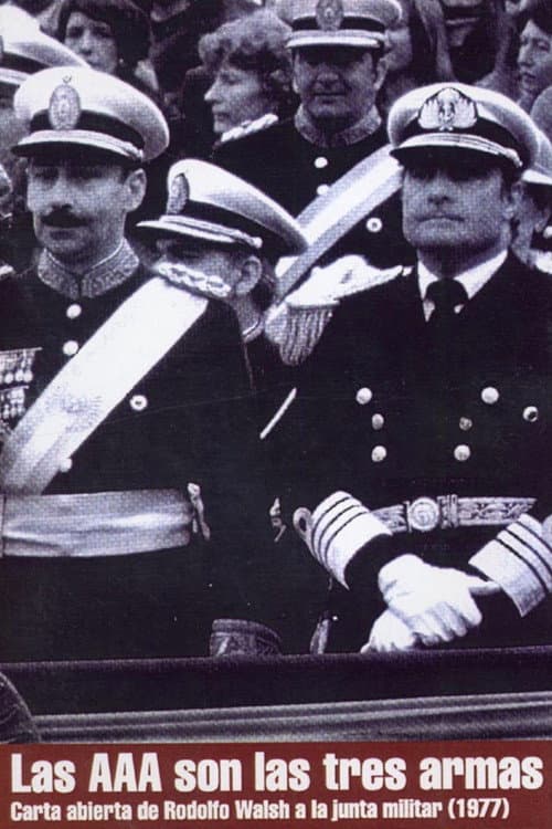 Las AAA son las tres armas: Carta abierta de Rodolfo Walsh a la junta militar (1979) poster