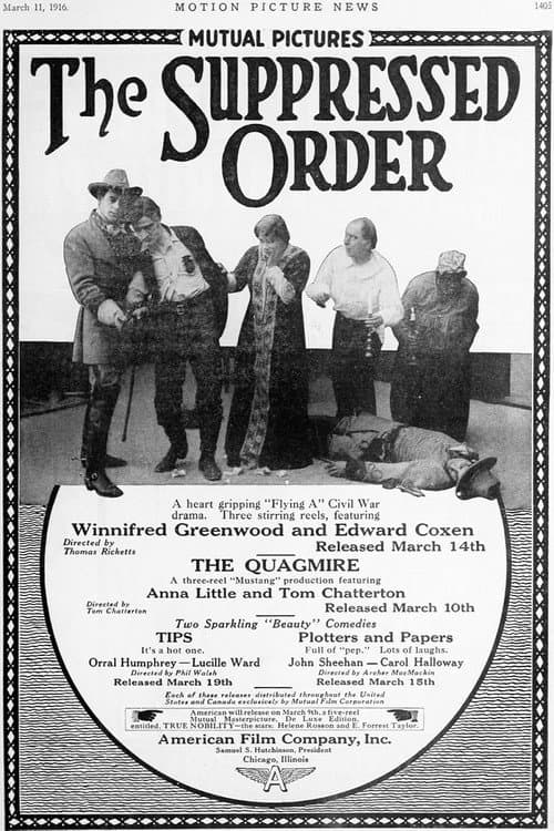 The Suppressed Order (1916) poster