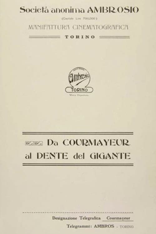 Da Courmayeur al Colle del Gigante (1910) poster