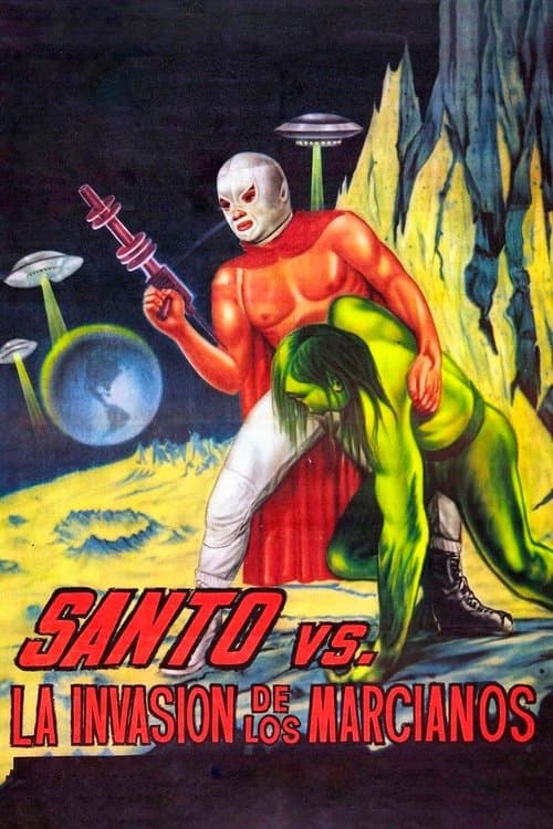 Santo el enmascarado de plata vs. la invasión de los marcianos (1967) poster