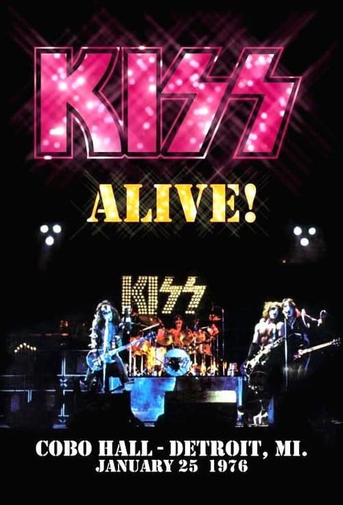 Kiss - (Alive Tour) Cobo Hall Detroit, MI January 25, (1976) poster