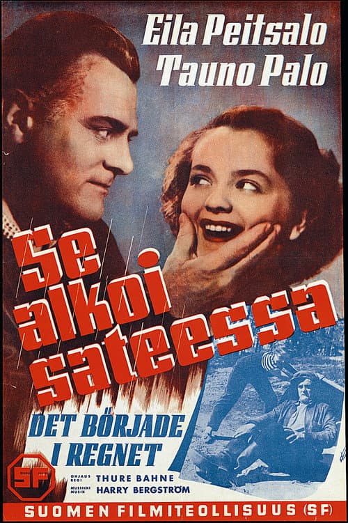 Se alkoi sateessa (1953) poster