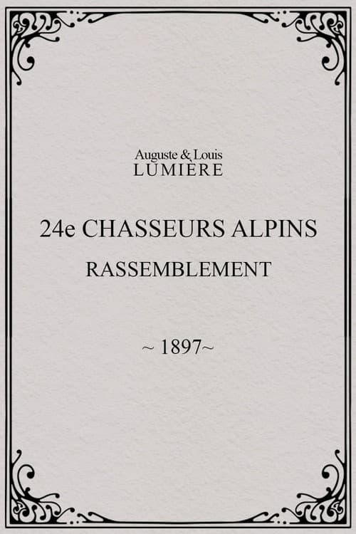 24ème chasseurs alpins : rassemblement (1897) poster
