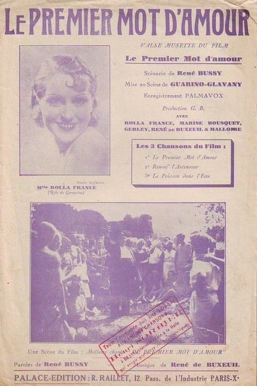 Le premier mot d'amour (1934) poster