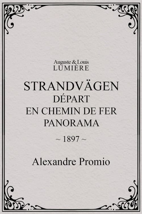 Saltsjöbaden : départ en chemin de fer, panorama (1897) poster
