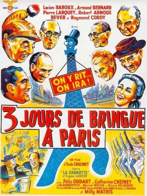 Trois Jours de bringue à Paris (1954) poster