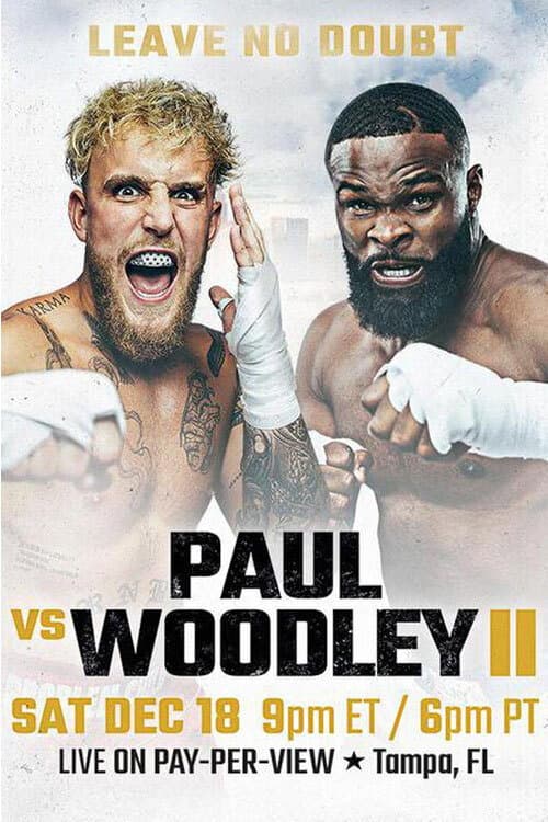 Jake Paul vs. Tyron Woodley II (2021) poster