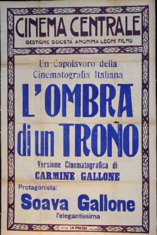 L’ombra di un trono (1920) poster