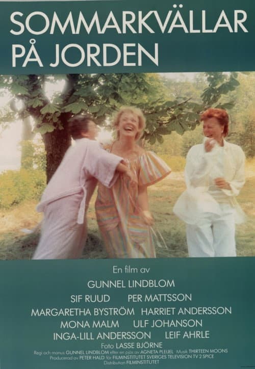 Sommarkvällar på jorden (1987) poster
