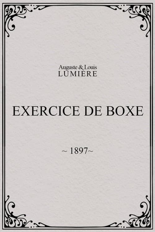 Exercice de boxe (1897) poster