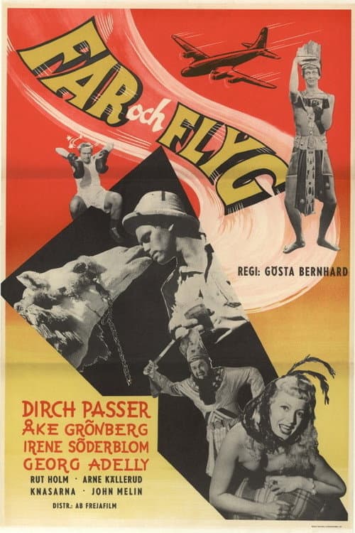 Far och flyg (1955) poster