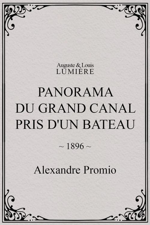 Panorama du grand Canal pris d'un bateau (1896) poster