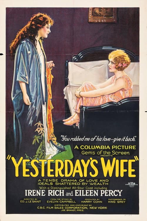 Yesterday's Wife (1923) poster