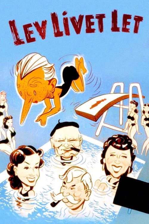 Lev livet let (1944) poster