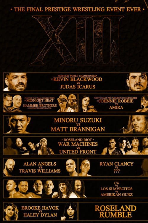 Prestiege Wrestling Roseland XIII (2026) poster
