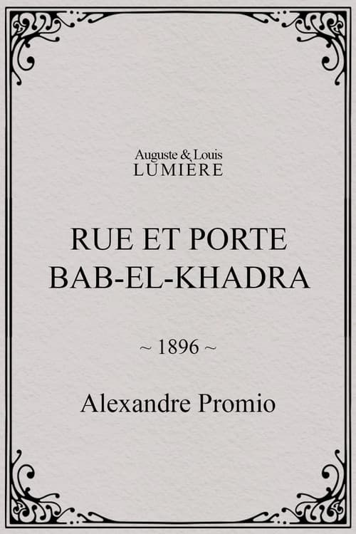 Rue et porte Bab-el-Khadra (1896) poster