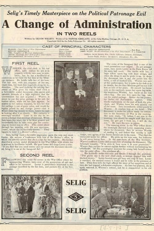 A Change of Administration (1913) poster