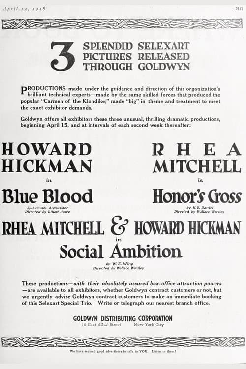 Blue Blood (1918) poster